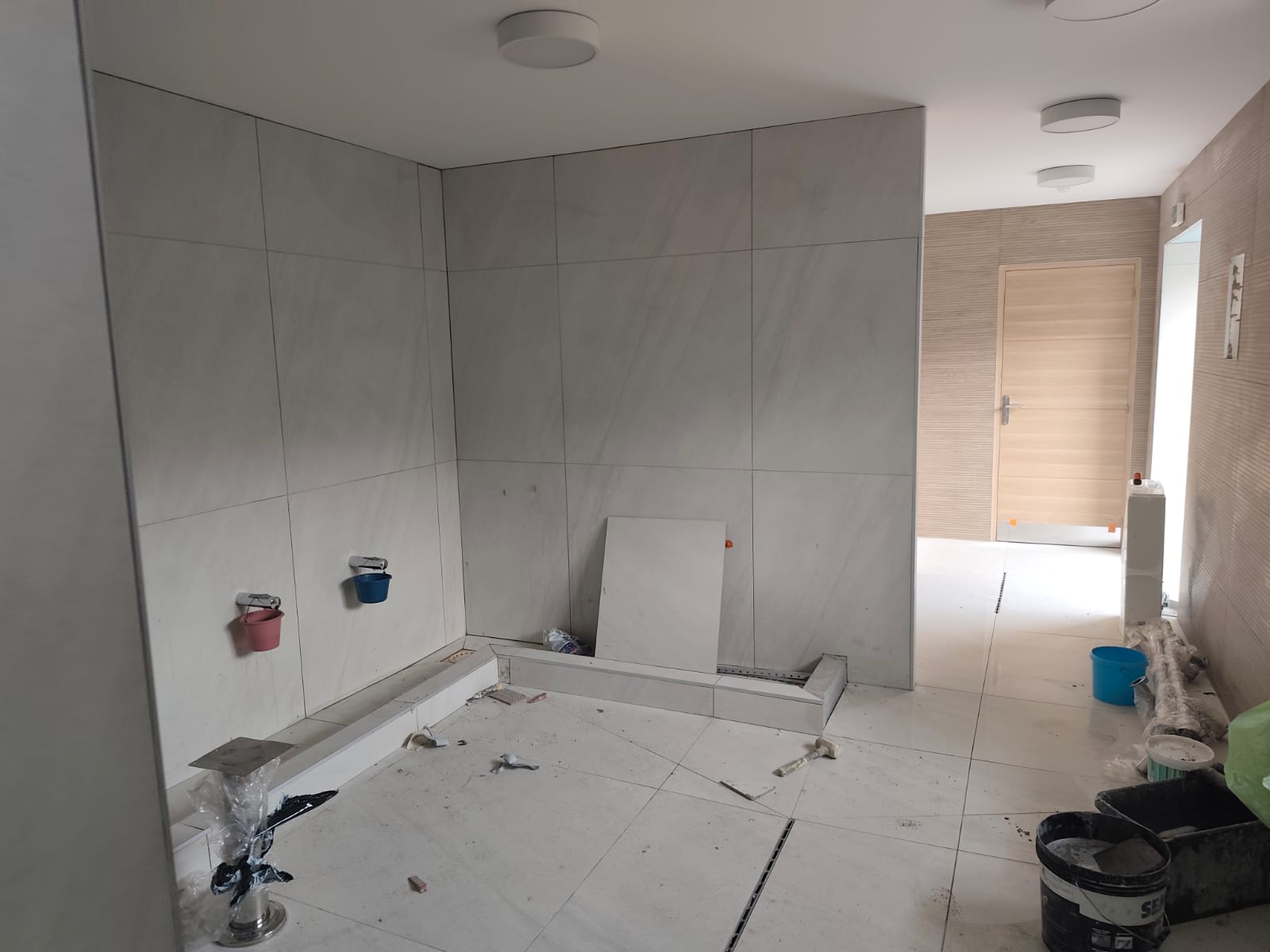Travaux salle des ablutions